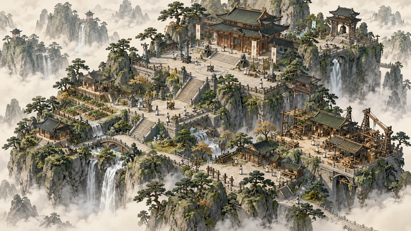 掌门,弟子们又在朋友圈骂你了:山门经营概念图